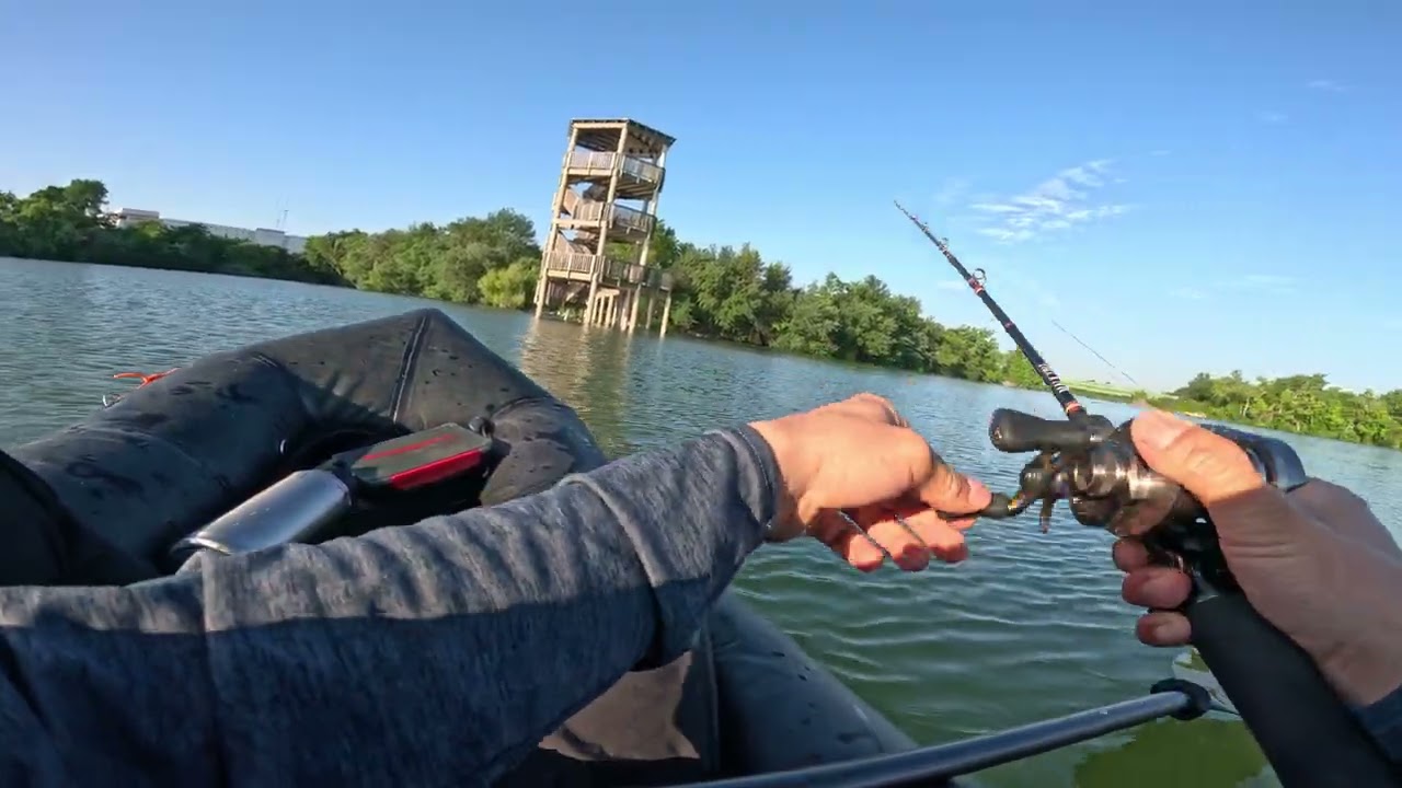 4K HDR Bass Fishing Live Streaming in USA Lake Kokopelli Packraft Rubber Boat Kayak Rafting Megabass