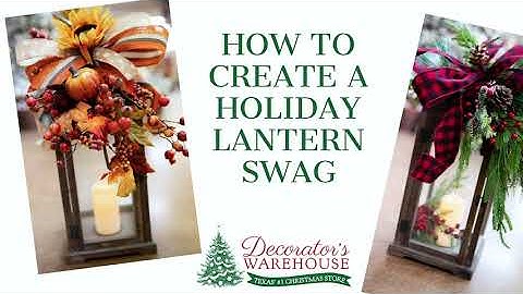 DW    Fall + Christmas Lantern Swag