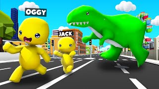 Oggy And Jack Attacked By Dinosaur In Wobbly Life screenshot 3