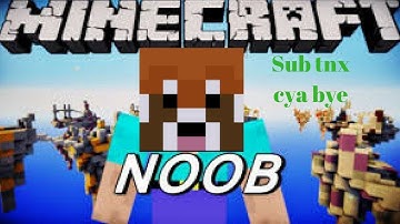 pretending to be a noob in skywars