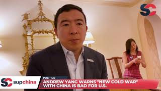 Andrew Yang warns "new Cold War" with China is bad for U.S.