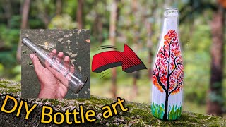 EASY BOTTLE ART IDEA | SIMPLE IDEAS | FRAMES OF CRAFTS