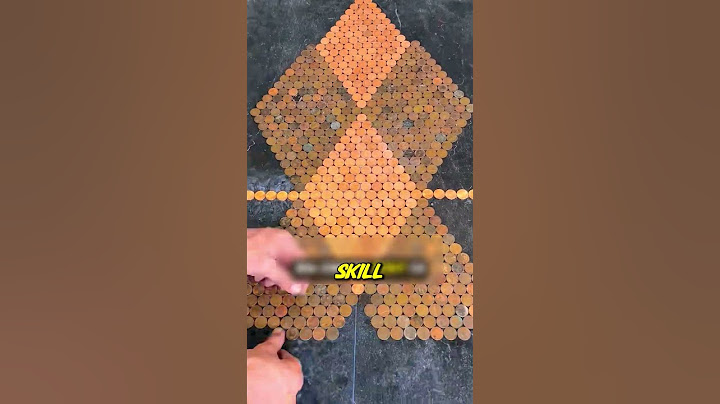 He Used 10k Cents To Decorate His House Floor.