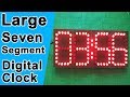 large Seven Segment Digital Clock using Atmega328/ Atmega8 by Manmohan Pal