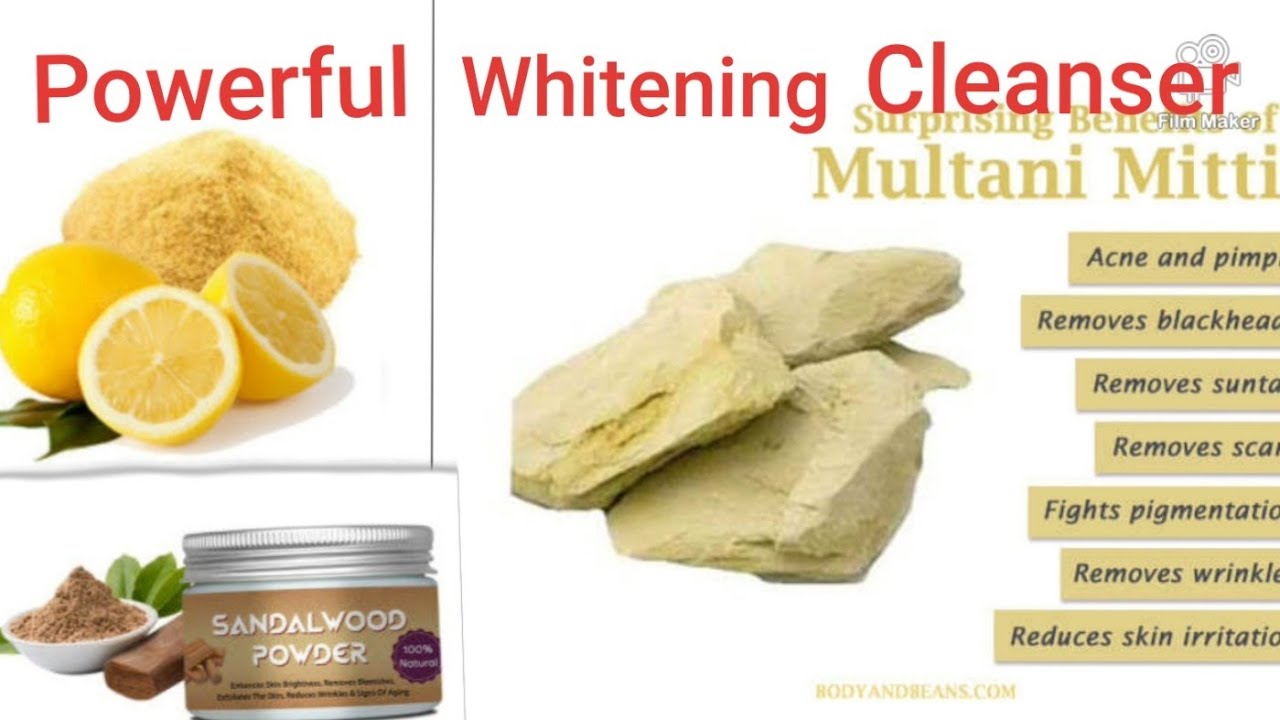 Best Skin WHITENING Cleanser at home with lemonpeel powder and sandal