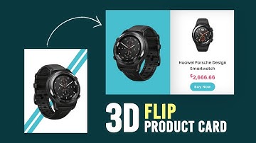 CSS 3D Flip Product Card Hover Effects | Html CSS e-Commerce Card