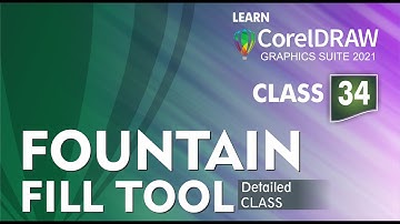 Fountain Fill | Class 34 | CorelDRAW 2021 tutorial in Hindi, Urdu
