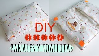 DIY. Bolsa para pañales y toallitas de bebe. Pinafili Films 