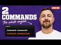 I run my entire content engine through 2 Claude Code commands