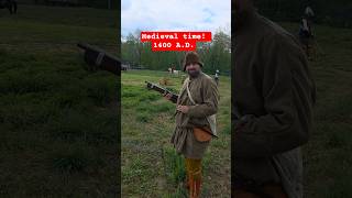 Firing a Medieval handgonne with Handmade authentic powder! #medieval #historyfacts #militaryhistory