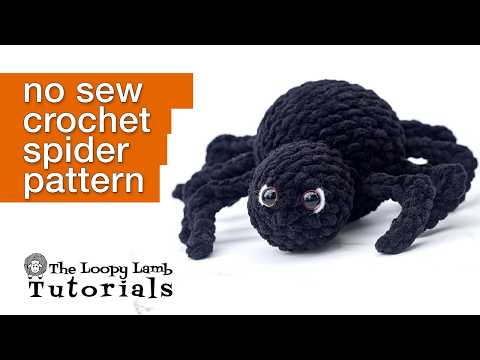 Easy No-Sew Crochet Spider Tutorial | Webigail Pattern
