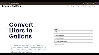 8 Liters to Gallons | Quick US & UK Gallon Conversion