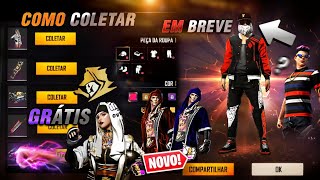 COMO PEGAR A NOVA SKIN E ITENS DE GRAÇA, NOVO PACOTE LENDÁRIO, NOVO PUNHO E ATUALIZAÇÃO - FREE FIRE