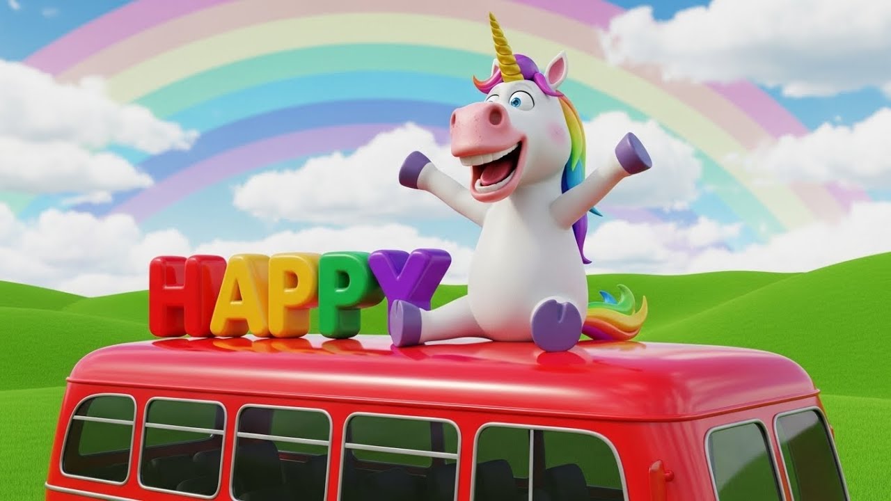 The Unicorns on the Bus | Magical Kids Song | Preschool Sing Along