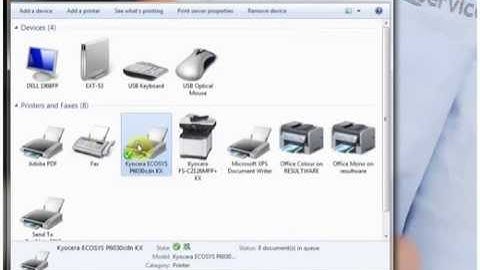 Install of Kyocera KX Driver for Kyocera printers & photocopiers