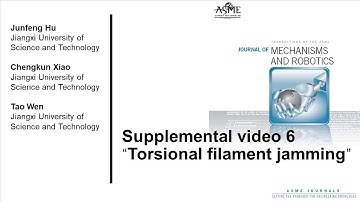 Supplemental video 6 “Torsional filament jamming”