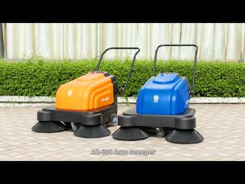 AS 690 battery type sweeping machine with spraying function promotion