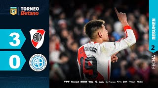 RIVER 3 - 0 BELGRANO | Resumen del partido | #TorneoBetano 2024