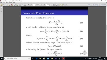 Variable frequency control of synchronous motor
