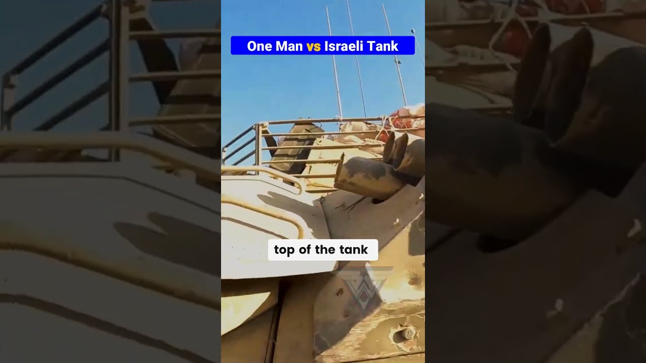 Merkava Tank Blown Up By Hand Placed Charge