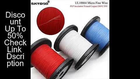 10M~100M UL10064 FEP Wire 40/36/34/32/30/28/26AWG PTFE Plastic Solder High Conductivity Copper Cable