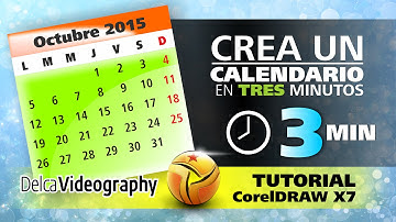 (BÁSICO) TUTORIAL 7 CorelDRAW X6, X7: CREA UN CALENDARIO EN 3 MINUTOS USANDO MACROS