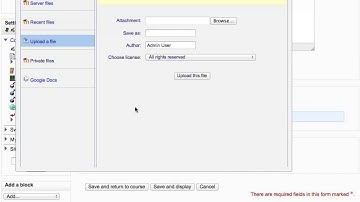 Moodle - Adding a folder or directory