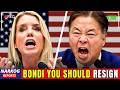 Ted Lieu asked Bondi about the Epstein-Trump connection-Pam Bondi PANICS