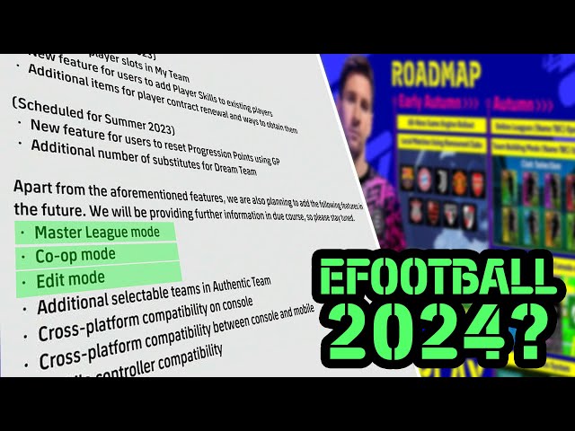 CO OP MASTER LEAGUE EDIT MODE After Summer 2023 : r/eFootball