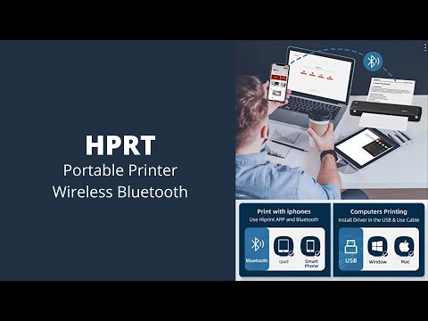 #1 HPRT | Portable Printer Wireless Bluetooth Thermal Mobile Printer Inkless Phone Mới Nhất
