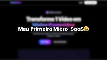 Meu Primeiro Micro-SaaS  em 7 dias