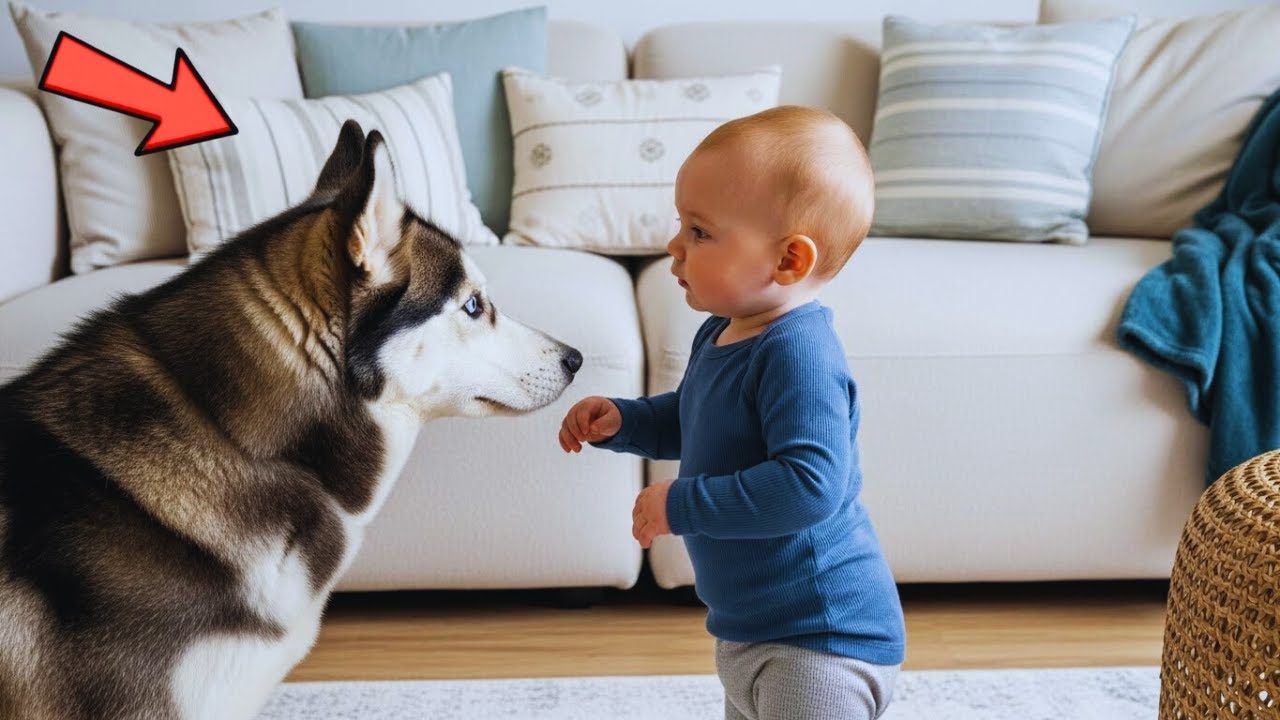 Husky Gets Told Off By Little Boy – The Unexpected Reaction Shocked Them All