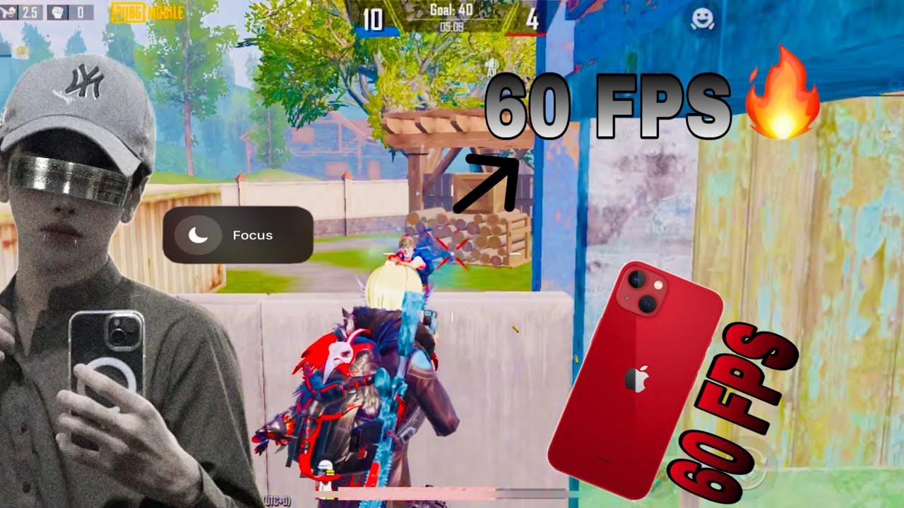 60 FPS vs 60 FPS 🔥 DEVICE IPhone 13 😍