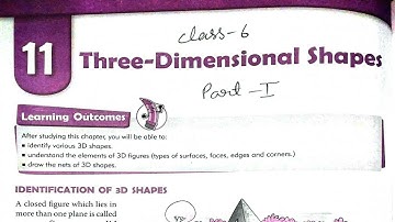 Class 6 math | Chapter 11 Three- Dimensional Shapes Part 1 | mkd agrim academy