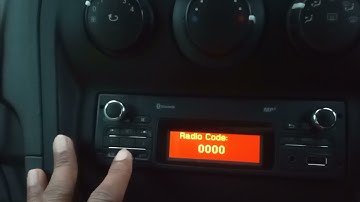 Mercedes Citan / Renault Kango Radio code setting.