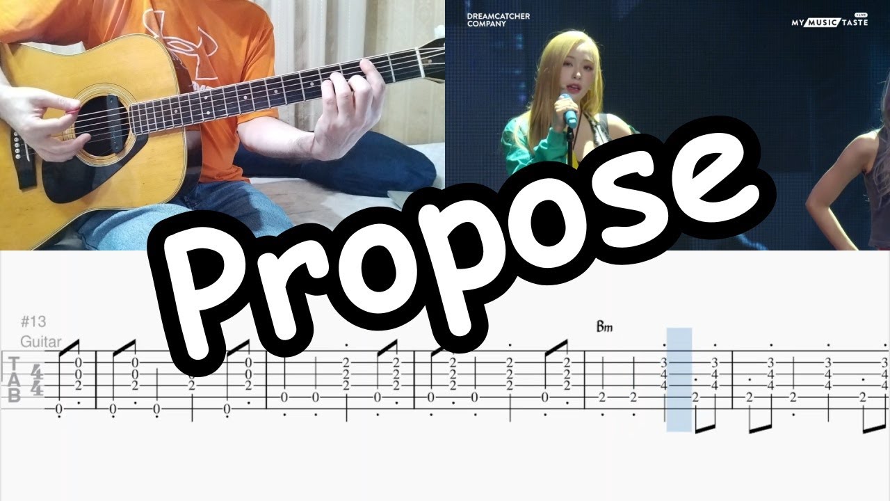 Dreamcatcher - Propose - Guitar Cover Tutorial (드림캐쳐)