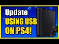 How to update ps4 system software using usb drive easy method