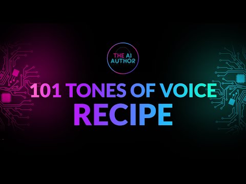 101 Tones of Voice Recipe to Spice Up Your Writing with Jasper (Premium AI Writing Recipes)