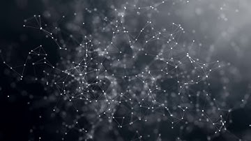 abstract dark vector geometrical background with color plexus lines and dots 1080p via Skyload