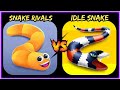 Snake Rivals Vs Idle Snake World 3D Game Comparison!