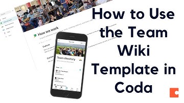 How to Use an Internal Team Wiki or Knowledge Base - Template & Tutorial (Coda)
