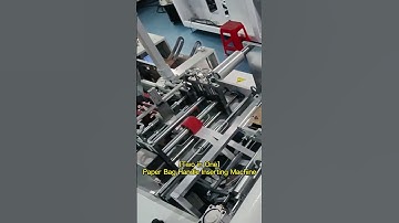 Paper Bag Handle Inserting Machine | Automated Paper Bag Handle Insertion