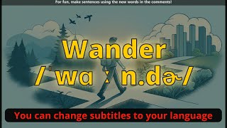 Wander meaning with 5 examples