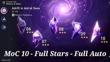 Memory of Chaos 10 (Adrift in Astral Seas) - 3 Stars - Auto [Honkai: Star Rail]