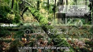 SURAH 105 FIL  :  RECITATION BY SHEIKH MAHER AL MUAIQLY WITH ENGLISH TRANSLATION