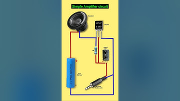 Simple amplifier circuit diagram | BC 547  transistor amplifier