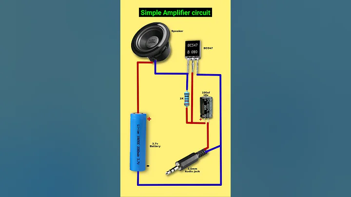 Simple amplifier circuit diagram | BC 547  transistor amplifier