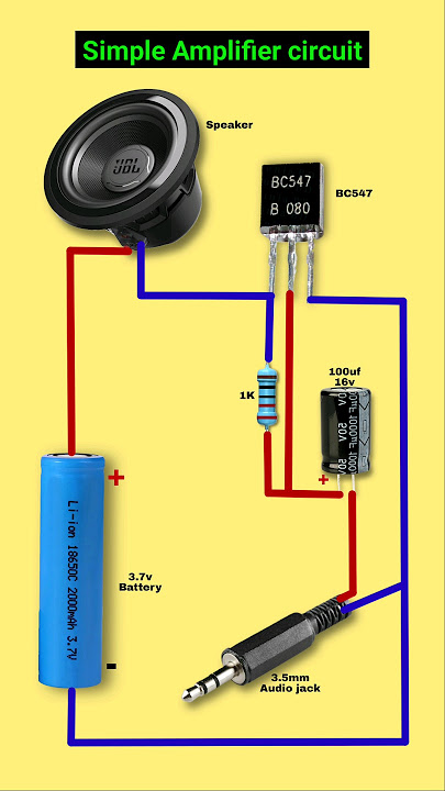 Diagram rangkaian penguat sederhana | Penguat transistor BC 547