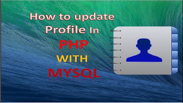 HOW TO UPDATE PROFILE DATA IN PHP WITH MYSQL DATABASE.