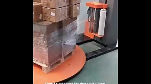Pallet Wrapping Machine with Scale - Semi Automatic Stretch Wrap Machine - Semi Auto Stretch Wrap